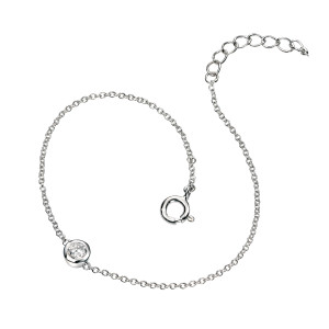 Silver CZ bracelet