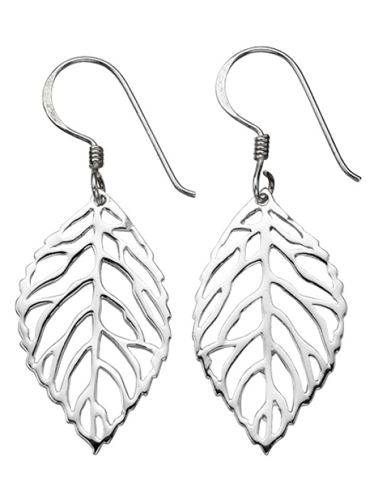 Silver Cut Out Leaf drops