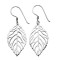 Silver Cut Out Leaf drops