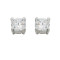 Silver CZ studs.