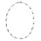 Silver Organic Shaped Droplet necklace