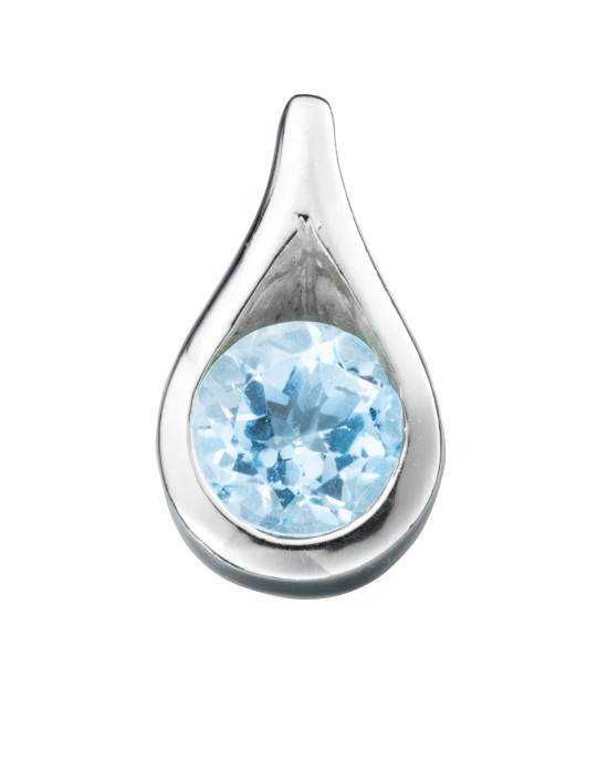 Blue topaz pendant