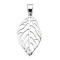 Silver  Cut Out leaf pendant