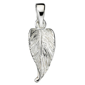 Silver leaf pendant