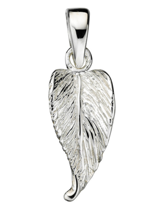 Silver leaf pendant