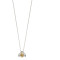 Silver bee with gold plating