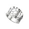 Sterling silver Wide Textured Ring