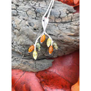 Multi amber drop pendant