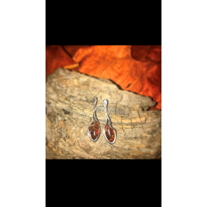 Gorgeous amber earrings