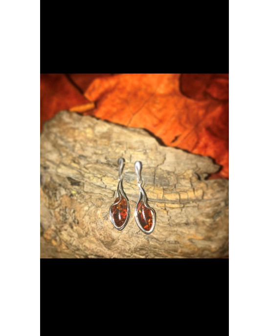 Gorgeous amber earrings